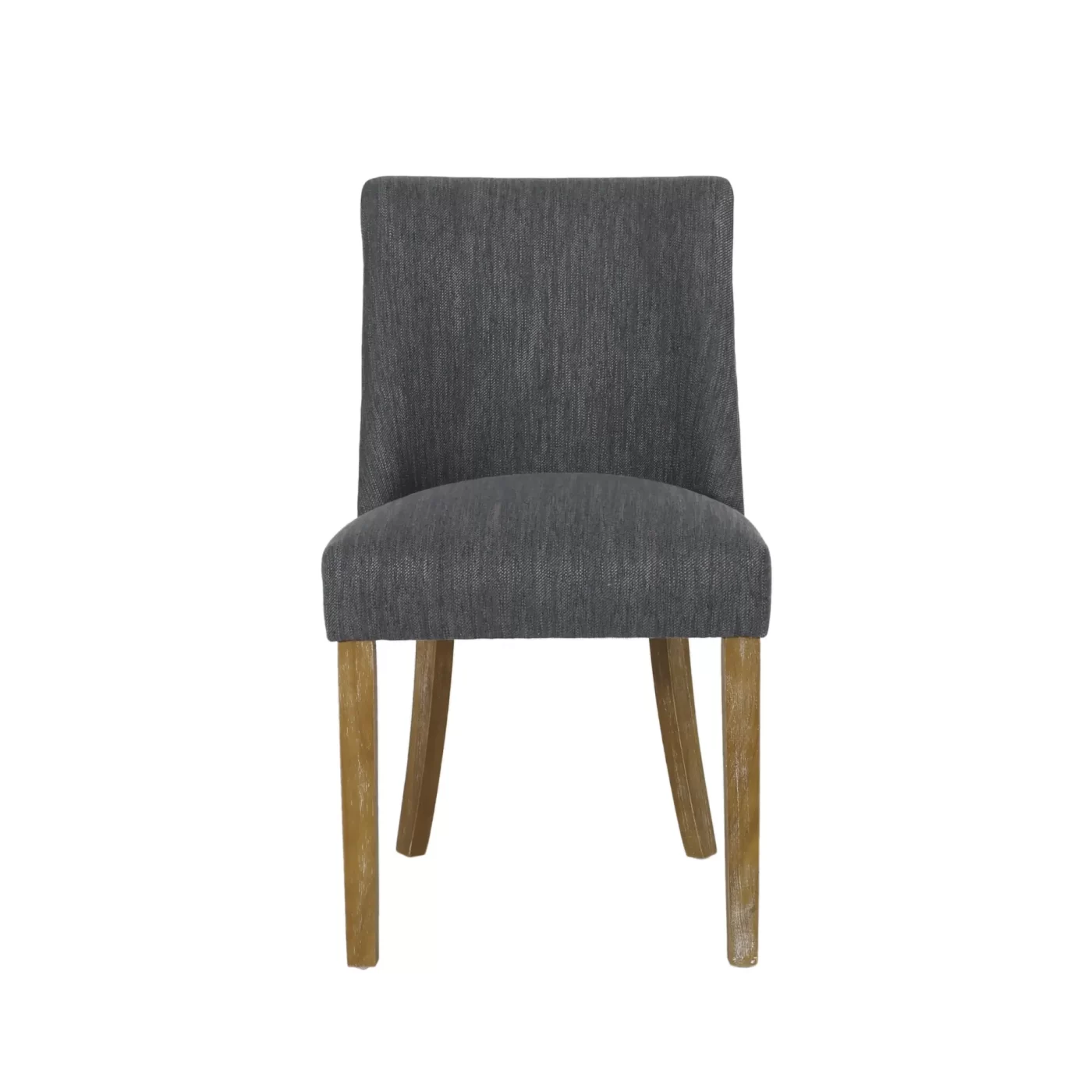 Versatile Dining Chair with Classic Comfort in Charcoal Fabric, 25 x 20 x 35 inches