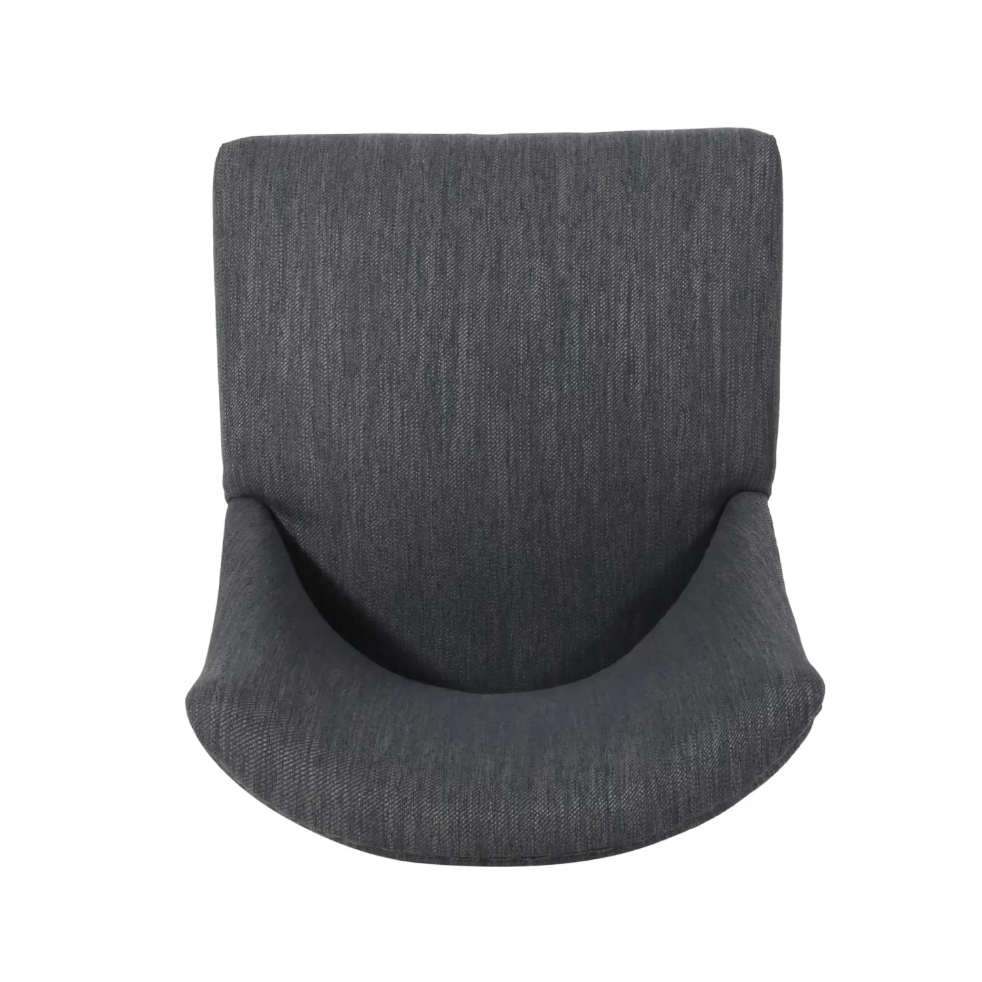 Versatile Dining Chair with Classic Comfort in Charcoal Fabric, 25 x 20 x 35 inches