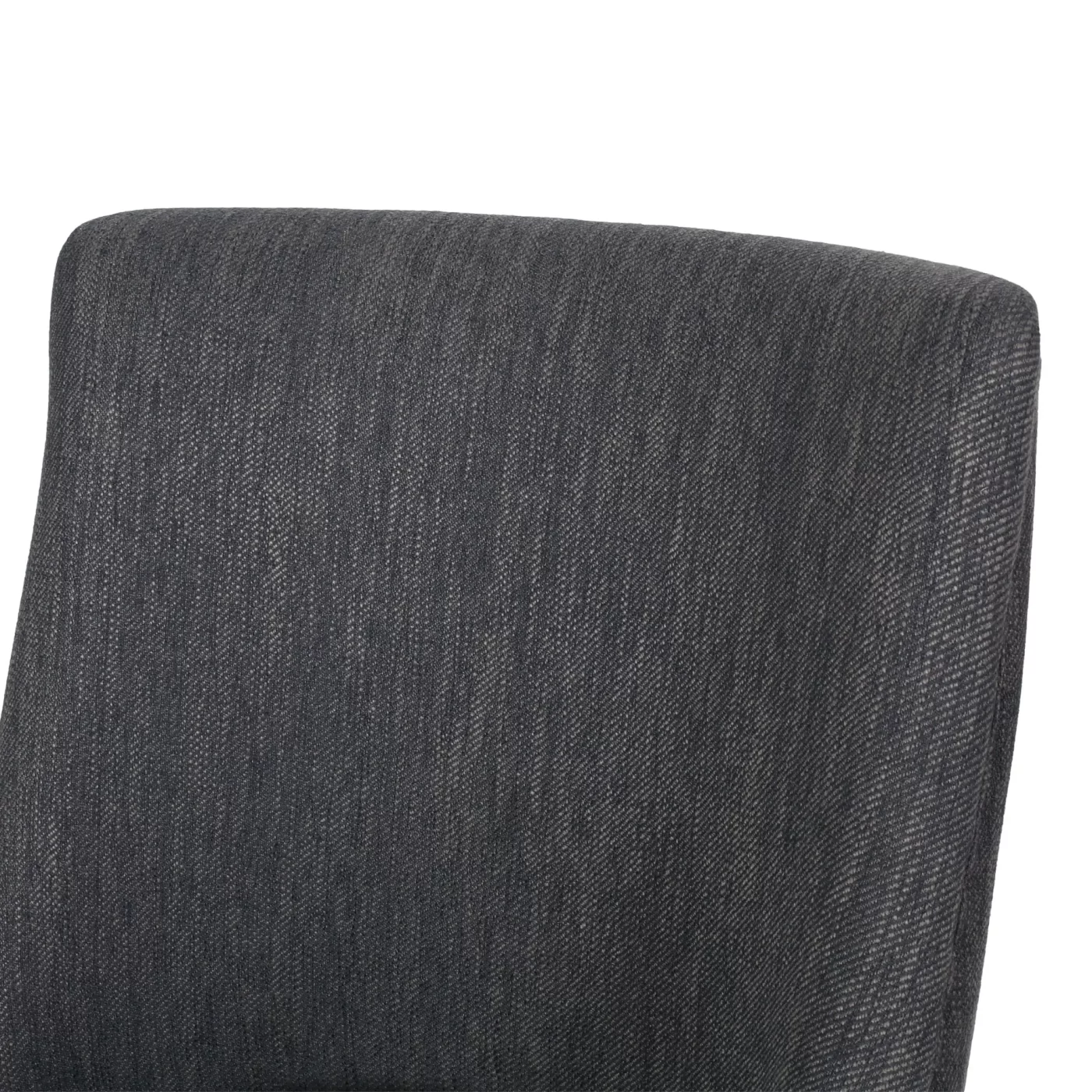 Versatile Dining Chair with Classic Comfort in Charcoal Fabric, 25 x 20 x 35 inches