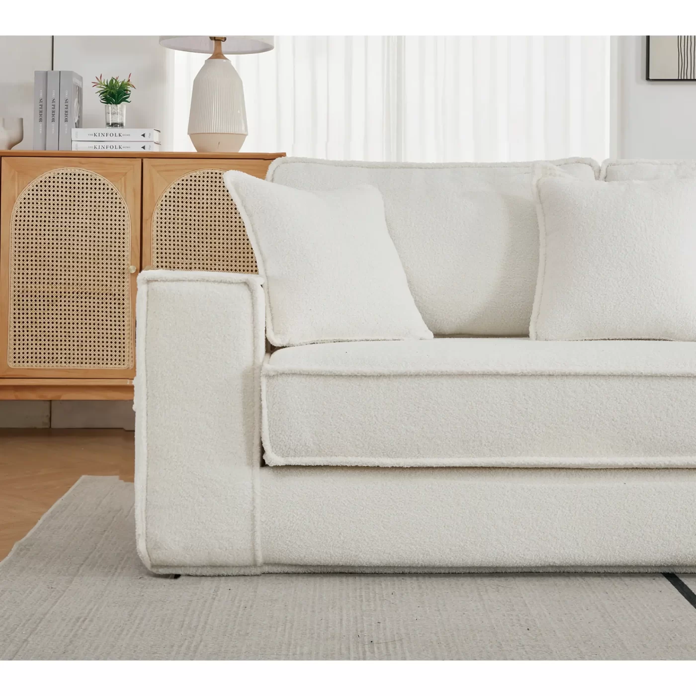 Folding Convertible Out Sleeper Sofa Bed,2-in-1, Combination Convertible Sofa,3 seat, Upholstered,Fold Out Floor Gaming Sofa Bed , Lamb Velvet Fabric,Living Room,Beige