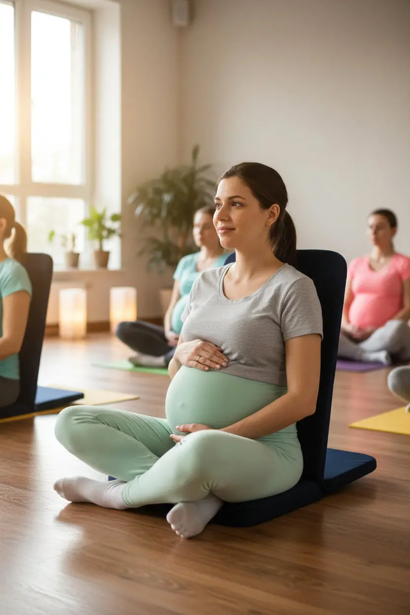 OMSutra Folding Meditation Chair Portable Comfort for Meditation, Yoga, and More