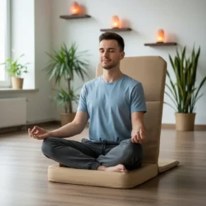 OMSutra Folding Meditation Chair Portable Comfort for Meditation, Yoga, and More